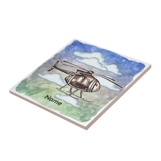 Fast Helicopter Tegeltje (Zijkant)