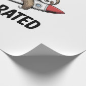 Fast is Overrated Sloth Rocket Cadeaupapier (Hoek)