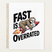 Fast is Overrated Sloth Rocket Planner (Voorkant)