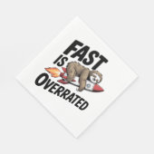 Fast is Overrated Sloth Rocket Servet (Hoek)