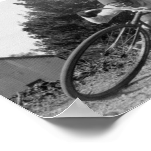 fast old bike. poster (Hoek)