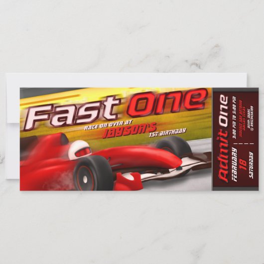 Fast One - 1e verjaardag Kaart (Voorkant)