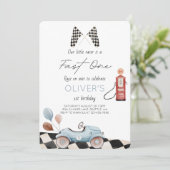 Fast One 1st Birthday Invitation Kaart (Staand voorkant)