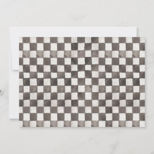 Fast ONE Birthday-uitnodiging | 1e verjaardag Kaart (Achterkant)