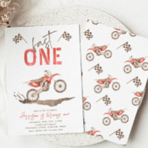 Fast ONE Birthday-uitnodiging | 1e verjaardag
