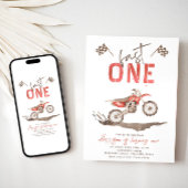 Fast ONE Birthday-uitnodiging | 1e verjaardag Kaart