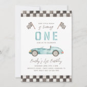 Fast One Birthday-uitnodiging | Uitnodiging tot ra (Voorkant)