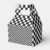 Fast ONE | Black White Race Car Flags Birthday  Bedankdoosjes (Achterkant)