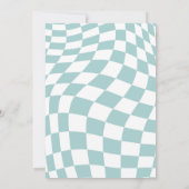 Fast One Blue Dirt Bike Boy 1e verjaardagsfeestje Kaart (Achterkant)