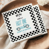 Fast One Blue Race Car 1e verjaardagsfeestje Servet