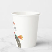 Fast One Blue Race Car Birthday Papieren Bekers (Links)