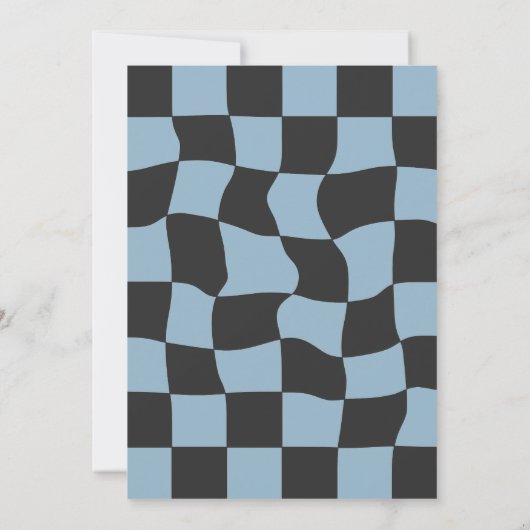 Fast One Blue  Race Car Boy 1e Verjaardag Kaart (Achterkant)