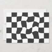 Fast One Blue Race Car Boy 1e Verjaardagsfeestje Kaart (Achterkant)