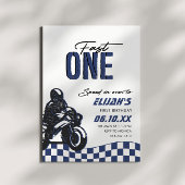 Fast One Boys 1e Motorcross Dirt Bike Verjaardag Kaart