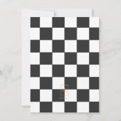 Fast One Boy's First Birthday Bedankt Race Car (Achterkant)