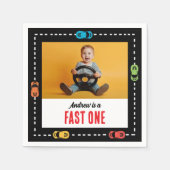 Fast One Boys Verjaardagsfoto Servet (Voorkant)