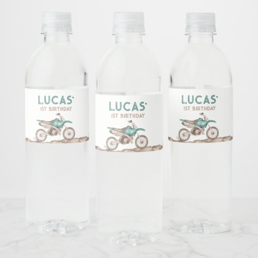 Fast ONE Dirt Bike Water Bottle Labels Waterfles Etiket (Flessen)
