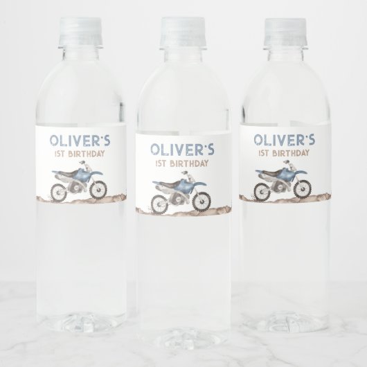 Fast ONE Dirt Bike Water Bottle Labels Waterfles Etiket (Flessen)