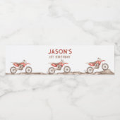 Fast ONE Dirt Bike Water Bottle Labels Waterfles Etiket (Enkel label)