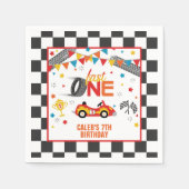 Fast One First Birthday Napkin Servet (Voorkant)