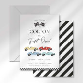 Fast One First Birthday-uitnodiging Kaart