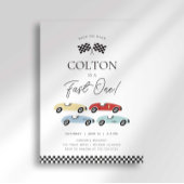 Fast One First Birthday-uitnodiging Kaart