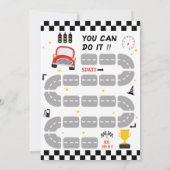 Fast One Modern Interactive Boy 1st Birthday Kaart (Achterkant)