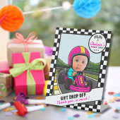 Fast ONE Pink | Custom Photo Gift Drop-Off Reclamebord Met Voetstuk