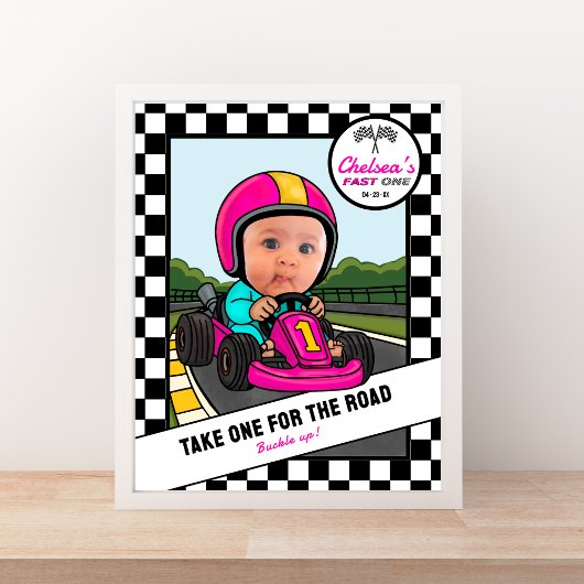 Fast ONE Pink Favoriete Sign - Take One & Buckle U