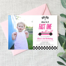 Fast One Pink Flame Race Auto 1e Verjaardagsfeest