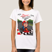 Fast ONE Pit Crew Mom | Custom Birthday  T-shirt (Voorkant)