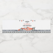 Fast One Race Auto Verjaardag Waterfles Label Etiket (Enkel label)