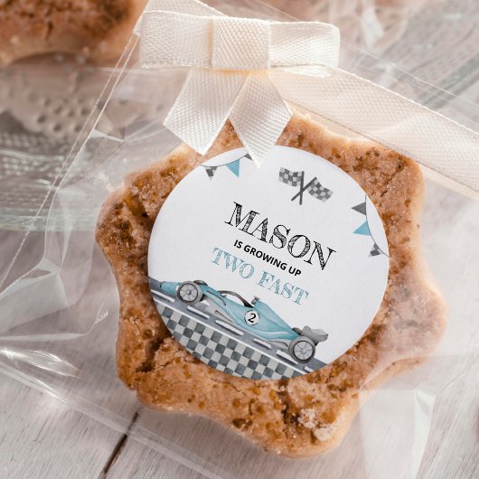 Fast One Race Car 1e Verjaardag Stickers