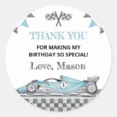 Fast One Race Car 1e Verjaardag Stickers (Voorkant)