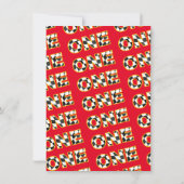 Fast One Race Car 1st Birthday Party Kaart (Achterkant)