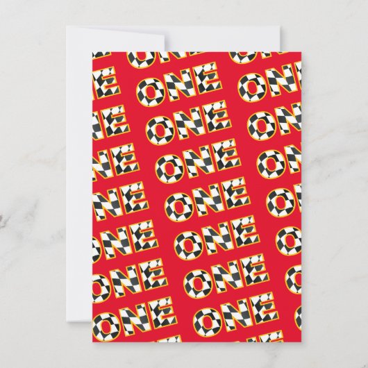 Fast One Race Car 1st Birthday Party Kaart (Achterkant)