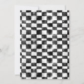 Fast One Race Car 1st Birthday Racing Boy Kaart (Achterkant)