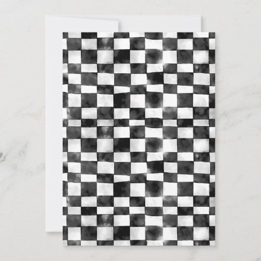 Fast One Race Car 1st Birthday Racing Boy Kaart (Achterkant)