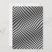 Fast ONE Race Car 1st Birthday Uitnodiging (Achterkant)