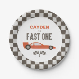 Fast One Race Car Birthday Paper-Borden Papieren Bordje
