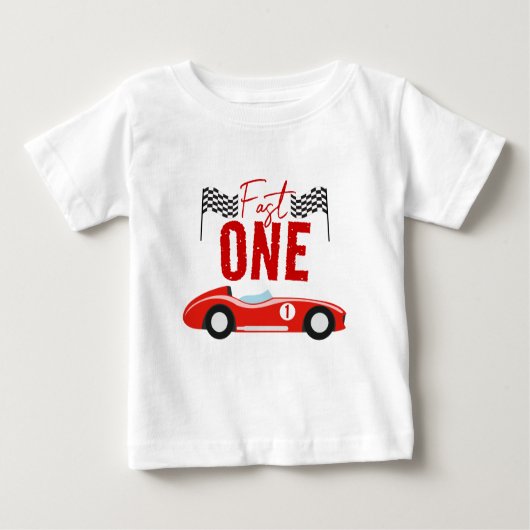 Fast One Race Car Boy 1st Birthday Party (Voorkant)