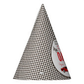 Fast One Race Car Boy 1st Birthday Party Feesthoedjes (Links)