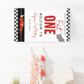 Fast One Race Car Boy 1st Birthday Party Spandoek (Insitu)