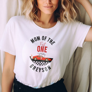 Fast One Race Car Boy 1st Birthday Party T-shirt