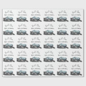Fast One Race Car First Birthday Cadeaupapier (Vlak)