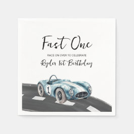 Fast One Race Car First Birthday Servet