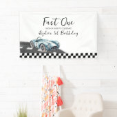 Fast One Race Car First Birthday Spandoek (Insitu)