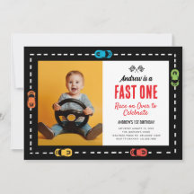 Fast One Race Track Jongens Verjaardagsfeestje Fot