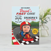 Fast ONE Racer Verjaardag Kaart (Staand voorkant)