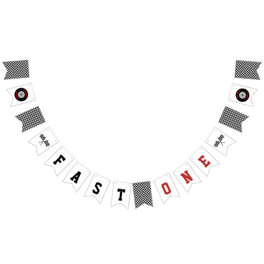 FAST ONE Racing 1e verjaardag Vlaggetjes (Alle)